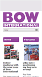 Mobile Screenshot of bow-international.com